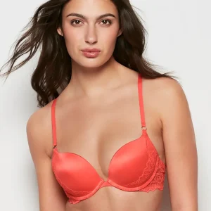 Lace Wing Push Up Bra in Flare