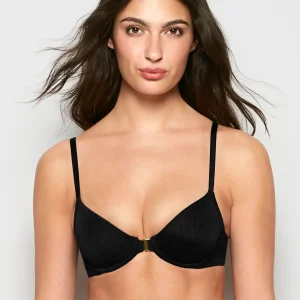 Unlined Demi Bra in Tuxedo Black