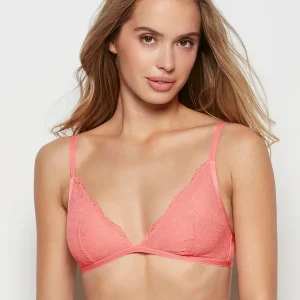 Lace Bralette in Peach Fizz
