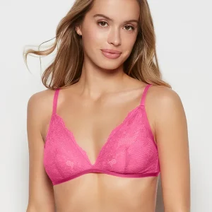 Lace Bralette in Raspberry Rose