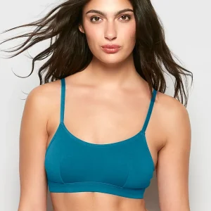 Cotton Scoop Bralette in Exotic Nights