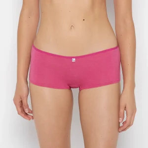 Boyshort Panty in Fuchsia Red Heather