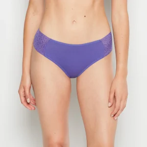 Bikini Panty with Logo in Purple Opulence