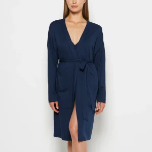 Lounge Robe in Dark Navy