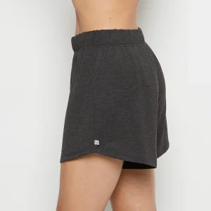 French Terry Sleep Short in Charcoal Heather