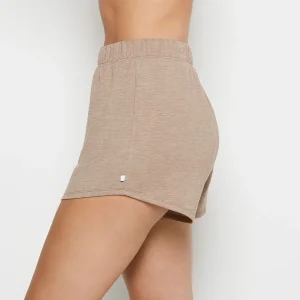 French Terry Sleep Short in Leafless Tree Heather