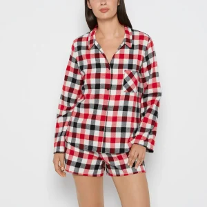 Flannel Sleep Shirt in Winter Gingham