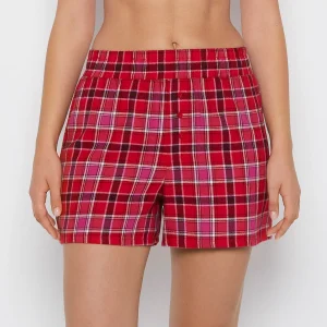 Flannel Boxer Short in Montreal Plaid