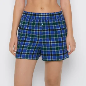 Flannel Boxer Short in Montreal Plaid