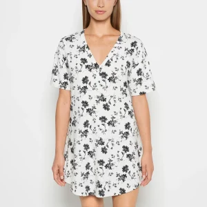 Brushed Jersey Sleep Shirt in Medium Goddess Floral