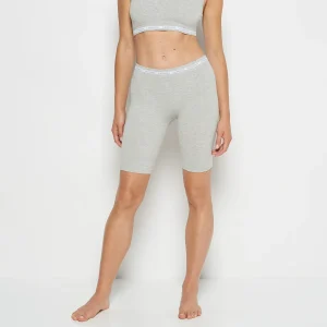 Seamless Bike Short in Heather Grey