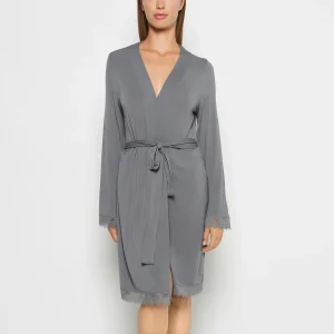 Modal with Lace Trim Rob in Smoked Pearl