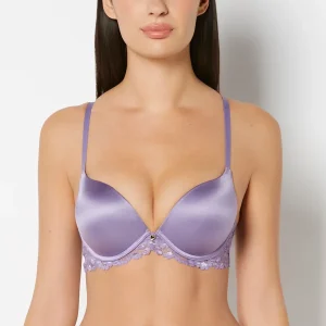 Up 2 Cup Plunge Bra with Romantic Lace Wing in Purple Haze