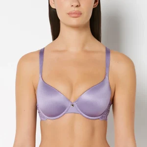Full Coverage Lightly Lined Bra With Romantic Lace Wing in Purple Haze