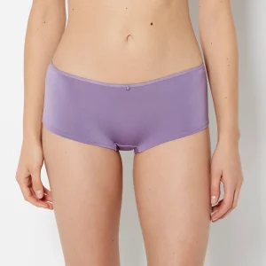 Ultrasoft Modal Boyshort  Panty with Rosette Detail in Purple Haze