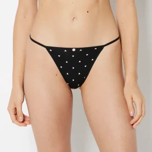 Ultrasoft Modal G-String Panty with Rosette Detail  in Tiny Heart