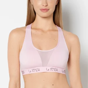 Low Impact Scoop Neck Sports Bra in Sweet Dream