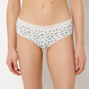 Ultrasoft Modal Hipster Panty with Lace Trim in Sweet Dream