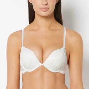 Up 2 Cup Plunge Bra with Afterglow Lace in Ivory