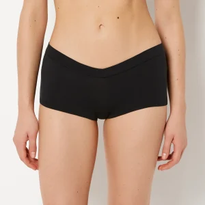 Boyshort Panty Wide Waist in Tuexdo Black
