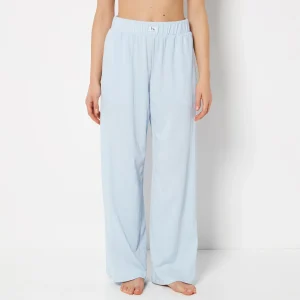 Casual Sleep Textured Knit Pant In Skyway