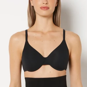 Full Coverage Unlined Bra in Tuxedo Black