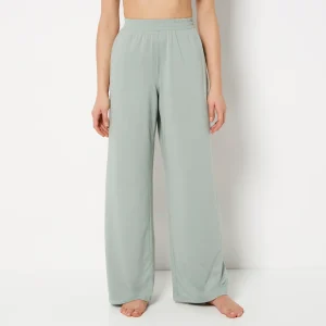 Casual Sleep Jersey Pants in Iceberg Green