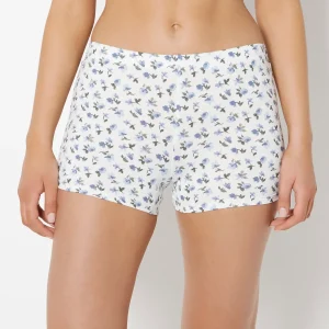 Casual Sleep Jersey Side Scrunch Short in Breezy Mid Floral