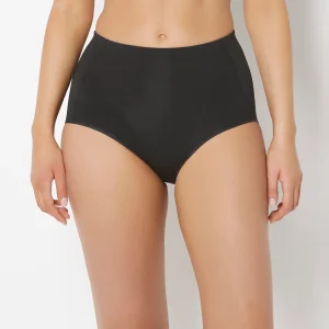 Sculpting Mid-Waist Brief in Tuxedo Black