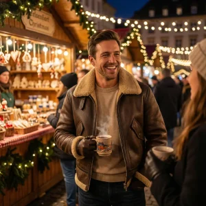 Néréo | Veste Homme en Laine d’Agneau avec Doublure Polaire – Confort Élégant Quotidien