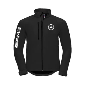 AMG Mercedes Soft Shell Bike Style Jacket without Hood