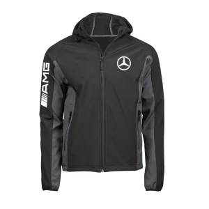 AMG Mercedes Two-Tone Soft Shell Jacket with Hood