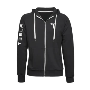 Tesla Contrast Zipper Hoodie