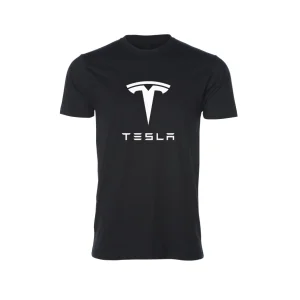 Tesla Half Sleeves Crewneck T-shirt