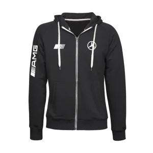AMG Mercedes Contrast Zipper Hoodie