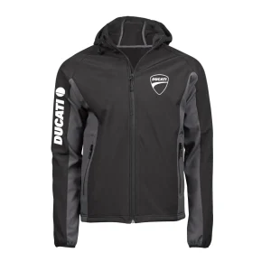Ducati Two-Tone Soft Shell Jacket with Hood