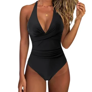 maillot de bain taille haute & push-up