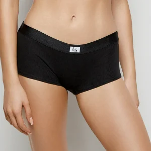 Boyshort Panty in Smoulder Black