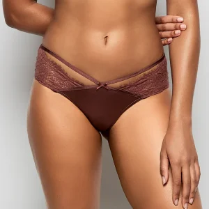 Lace Cheeky Panty in Dusty Cedar