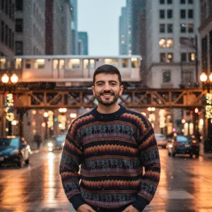 Gaspard | Pull Alpaga Rayé Homme & Maille Luxe Chaude