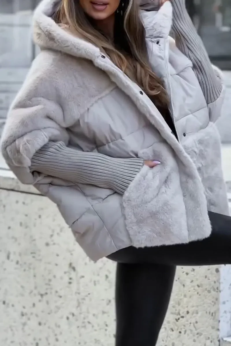 Adèle | Manteau d’Hiver Matelassé Élégant avec Capuche pour Femme – Image 6
