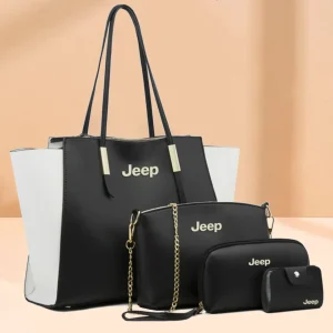 Jeep Elite Leather Women’s 4PCs Handbag Set