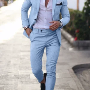 Costume d'invité de mariage pour homme en été, 2 pièces | Blazer et pantalon