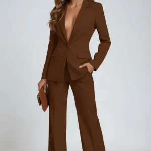 Lucienne | Women's Set Blazer and Straight Pants