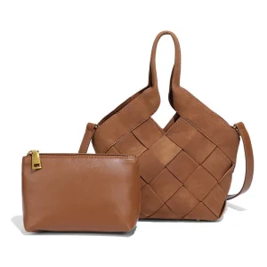 Aurélie | Sac à Main en Daim Synthétique Tressé