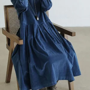 Zoé | Robe en Velours Français – Élégance Douce & Raffinement