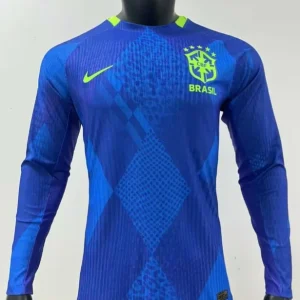 Brésil Extérieur Version Joueur Manches Longues 2025/2026