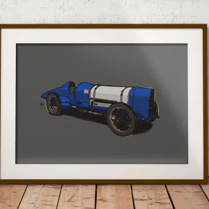 Land Speed Record - Sunbeam 350HP 'Blue Bird' Art Print