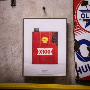 "Shell: The Vintage Oil Can for Car Lovers"