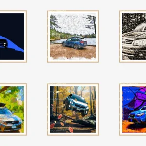 Adventure Art: Subaru Forester's Six-Piece Wall Gallery